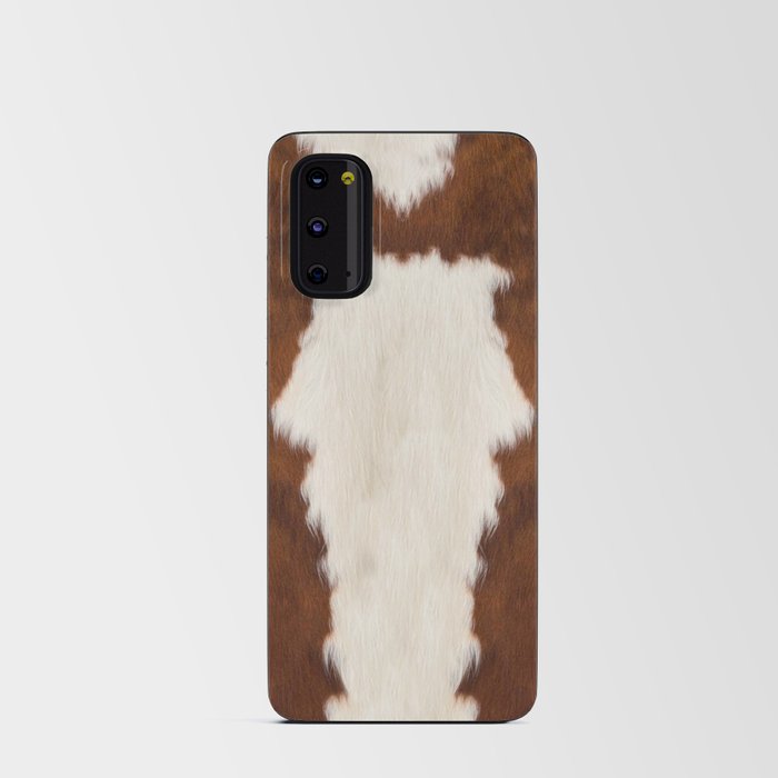 Faux Cowhide With White Spot Android Card Case