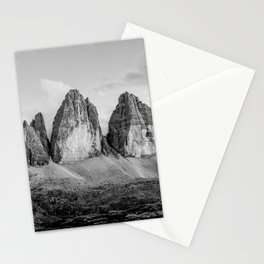 Dolomites Black and White Stationery Card