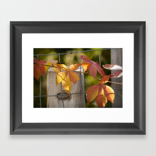 Holding on to the Warmth Framed Art Print