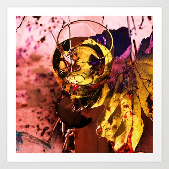 Wine glass Art Print