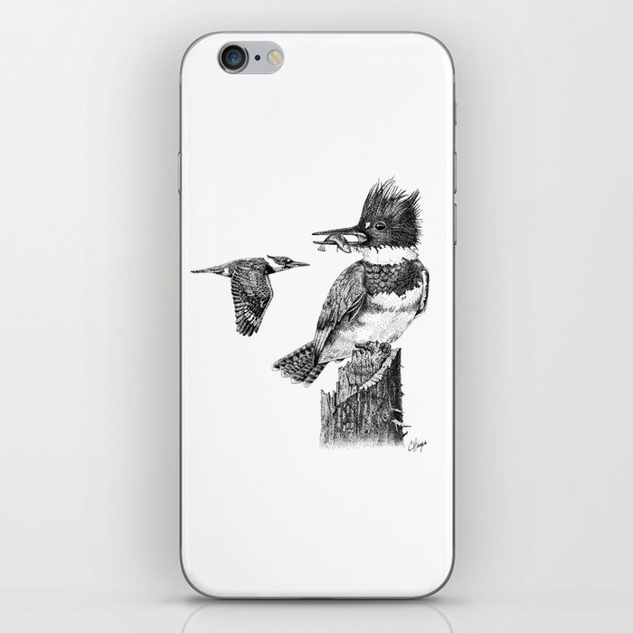 Belted Kingfisher iPhone Skin