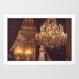 Luxury Chandelier Palace Art Print