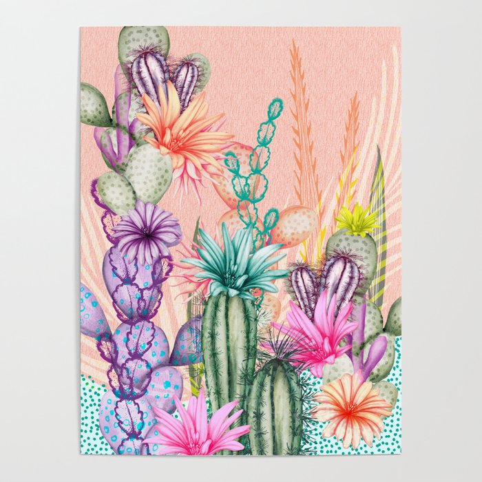 Cacti Love Poster
