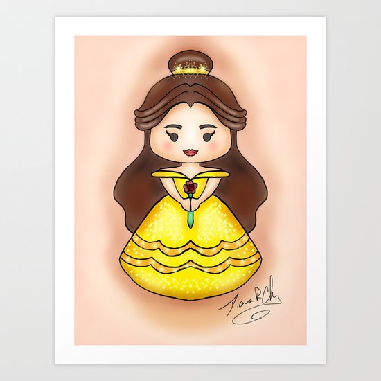 Chibi Belle Art Print