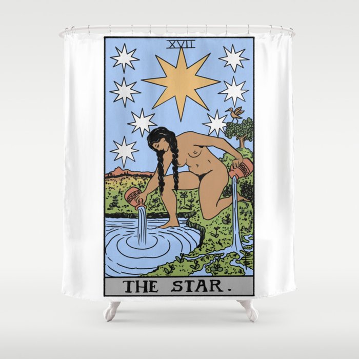 The Star - Tarot Card Shower Curtain