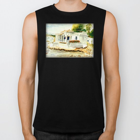 White House on the Beach Biker Tank