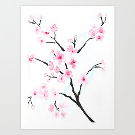 Sakura branch Art Print