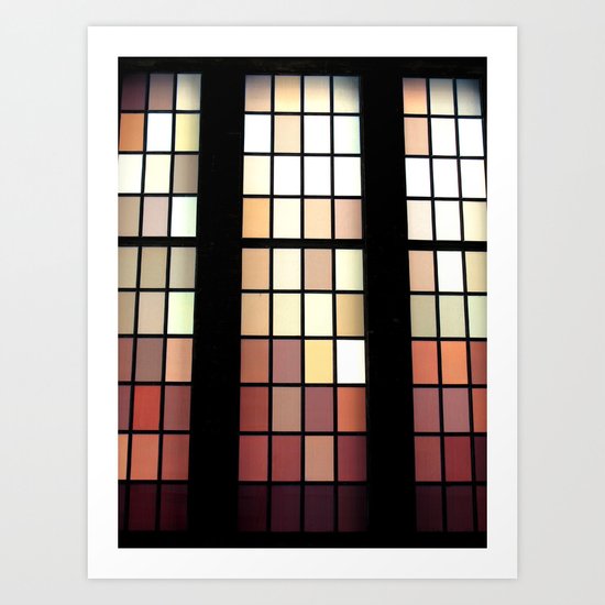 Colored Glass Art Print