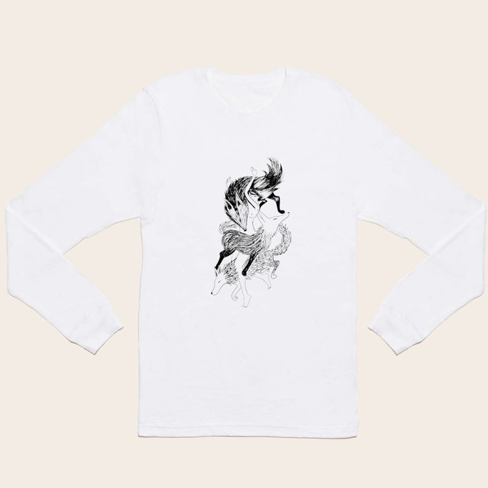 Tee shirt loup store femme