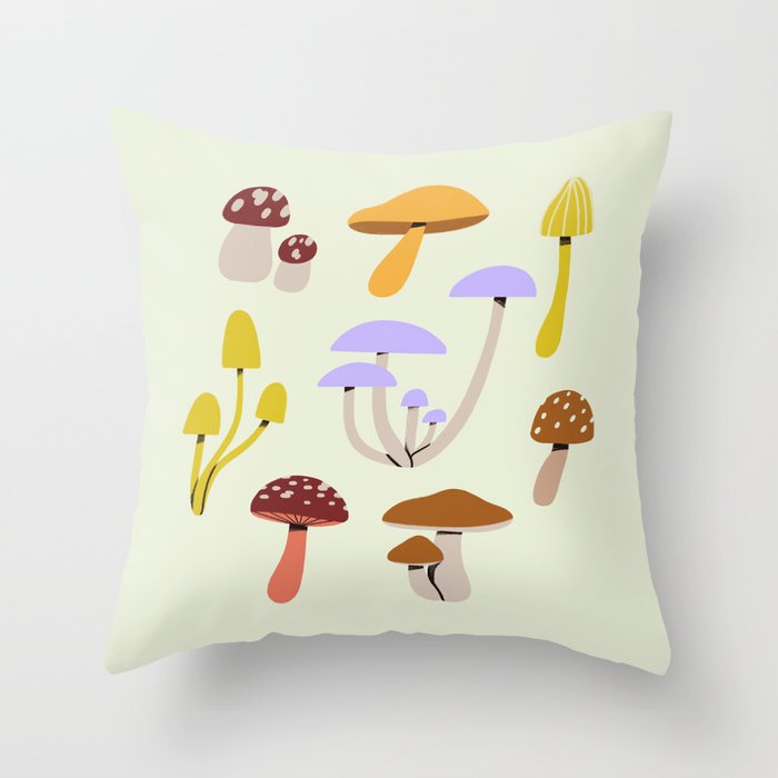 fungi Throw Pillow
