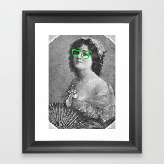 Josephine is a Hipster Framed Art Print