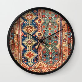 Megri Southwest  Anatolian Rug Print Wall Clock