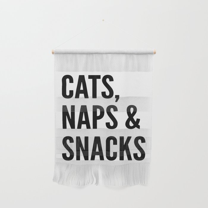 Cats, Naps & Snacks Wall Hanging