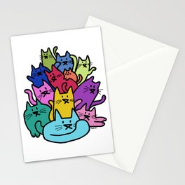 Pile o' Cats Stationery Card