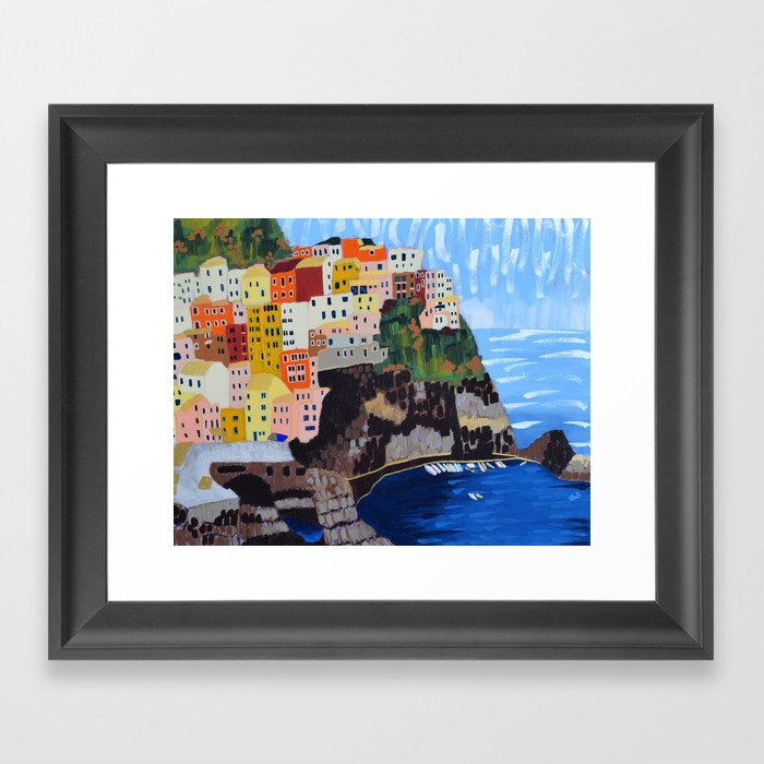 Shine - Cinque Terre, Italy Framed Art Print