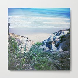 Tusan Beach Metal Print | Landscape, Color, Ocean, Seaside, Sea, Seacliff, Photo, Beach, Digital 