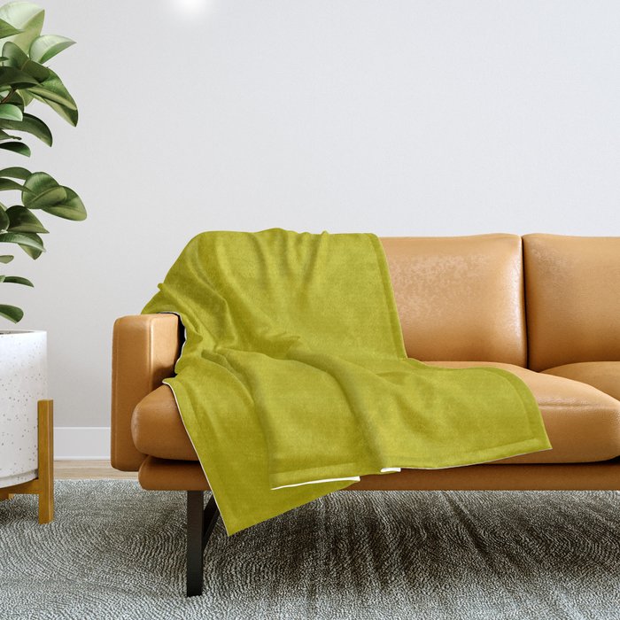Yellow green throw blanket online