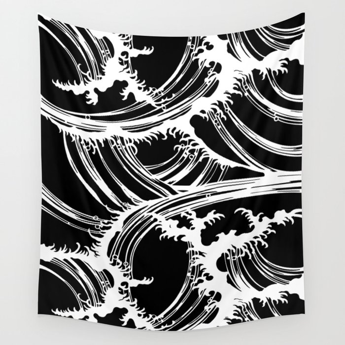 Japanese Great Waves Wall Tapestry