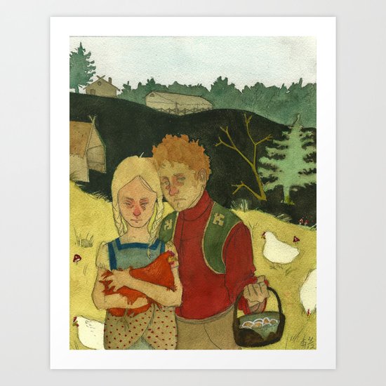 Eggs Art Print