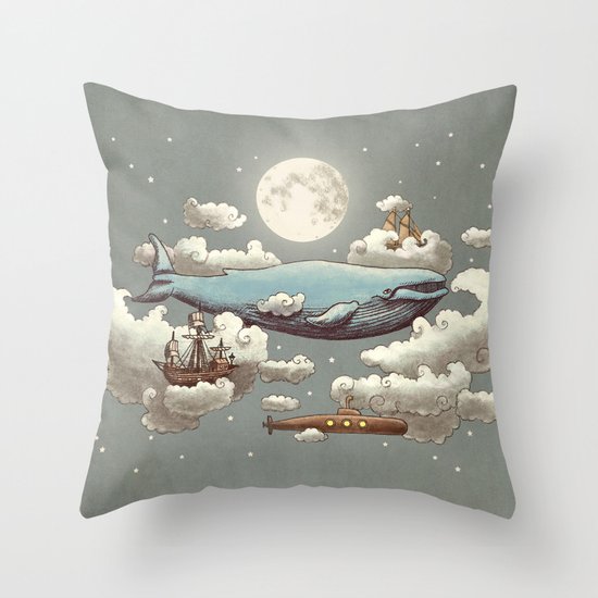 Ocean Meets Sky Throw Pillow