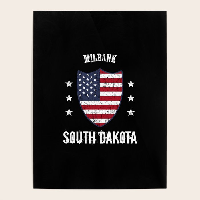 Milbank South Dakota Poster by OvalTee Society6