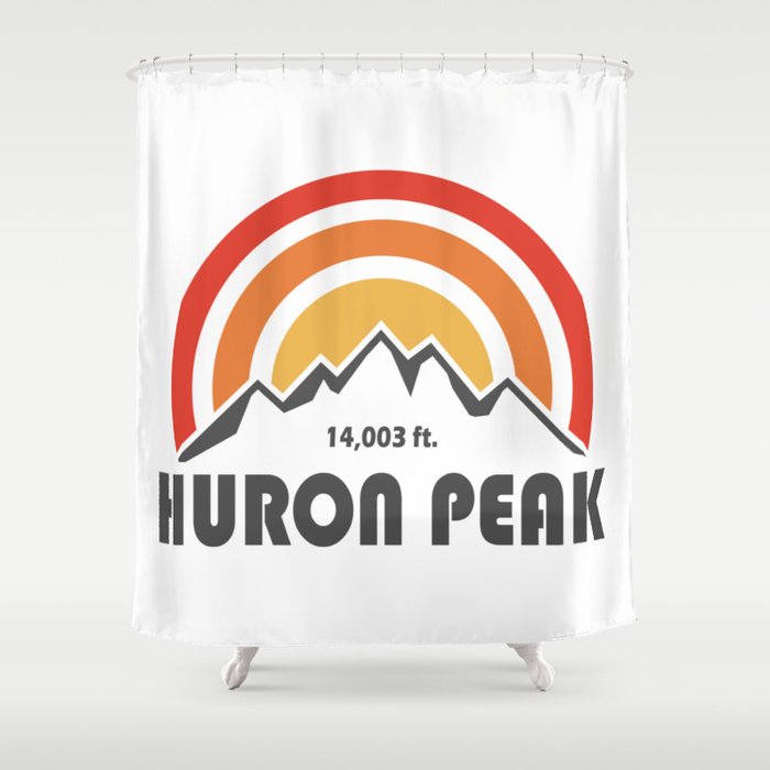 Huron Peak Colorado Shower Curtain