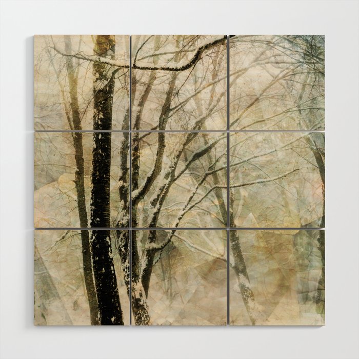 Winter Trees Wood Wall Art