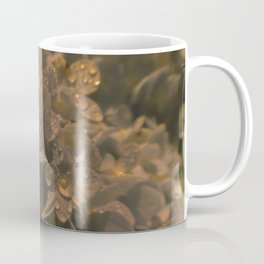 Hortensia Flower with Water Droplets Coffee Mug