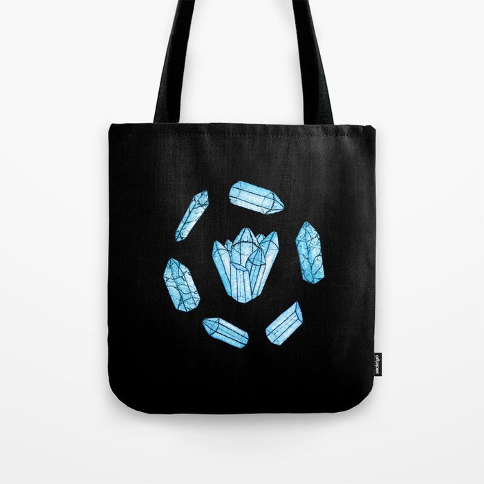 Blue Crystals Tote Bag