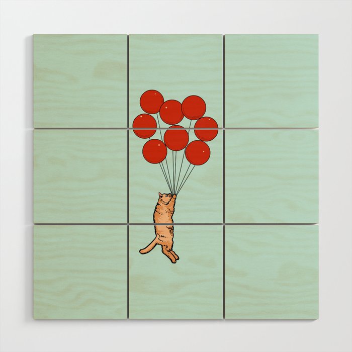  I Believe I Can Fly Persian Cat Wood Wall Art