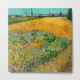 Vincent van Gogh Wheatfield, 1888  Metal Print