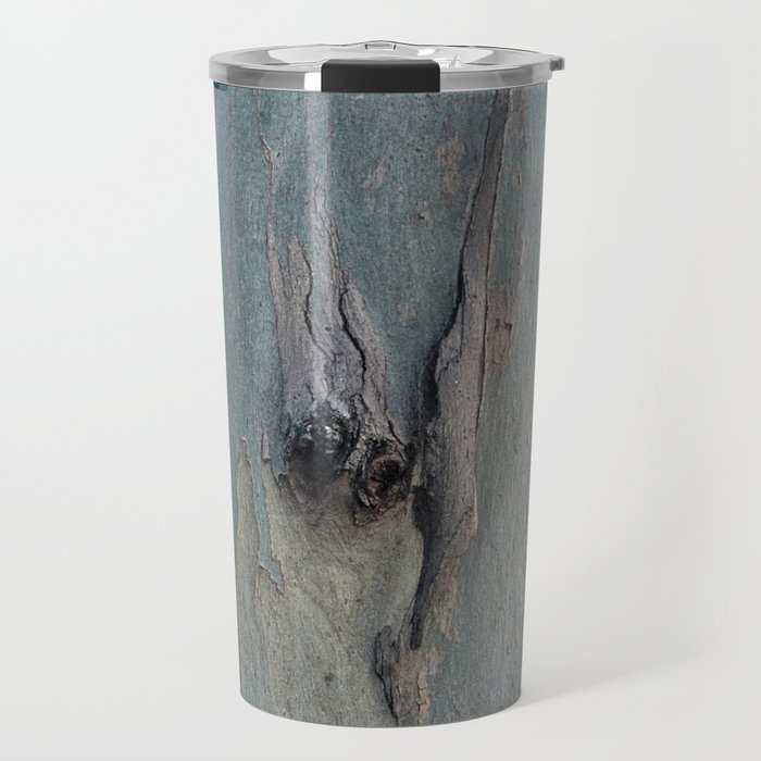 Eucalyptus Tree Bark and Wood Abstract Natural Texture 62 Travel Mug