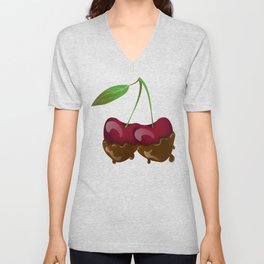 Mouthwatering chocolate covered cherries V Neck T Shirt