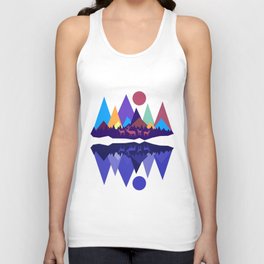 Deer in the Mountains Unisex Tank Top