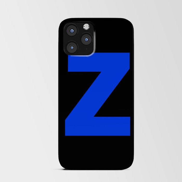 letter Z (Blue & Black) iPhone Card Case