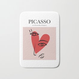 Picasso - Les Demoiselles d'Avignon Bath Mat | Face, Heart, Oil, Aerosol, Ink, Picasso, Acrylic, Minimal, Artwork, Pattern 