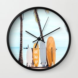 Choose Your Surfboard Wall Clock