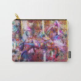 Carousel Horse Expressionist Painting Carry-All Pouch