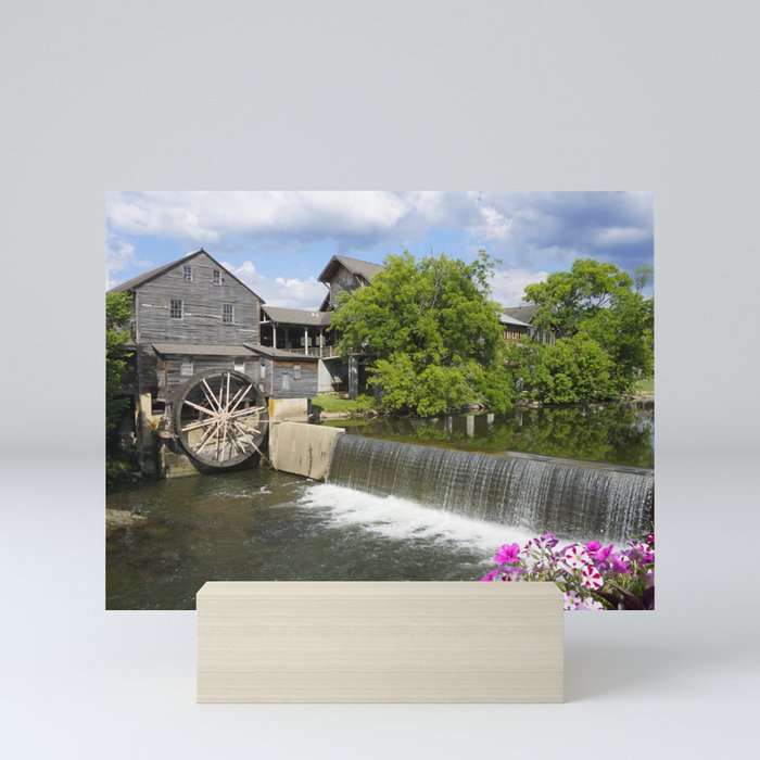 Old Mill along the Little Pigeon River in Tennessee Mini Art Print