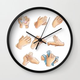 How To Wash Your Hands Wall Clock