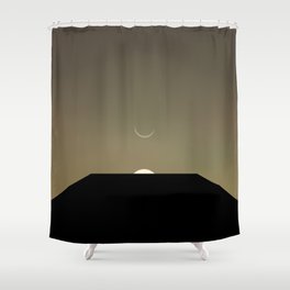 2001 Space Odyssey Minimal Dawn of Man Monolith Alignment Shower Curtain
