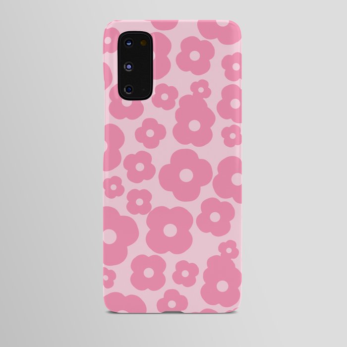 wild flowers pink pattern Android Case