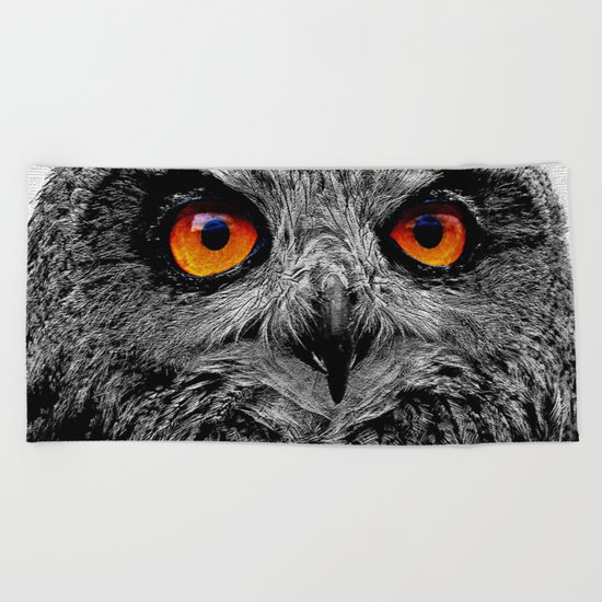 YOU'RE THE ORANGE OF MY EYES Beach Towel