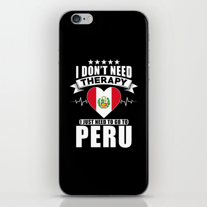 Peru I do not need Therapy iPhone Skin