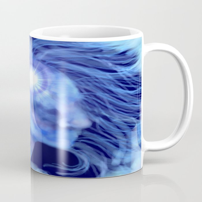 Blue Dream Lady Silhouette Coffee Mug