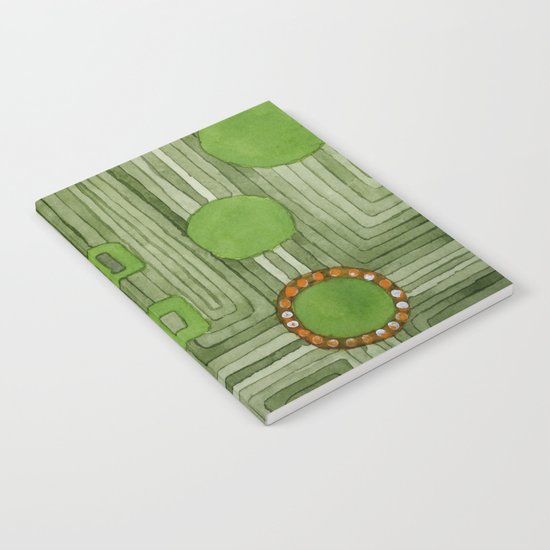 Embedded in Green Notebook