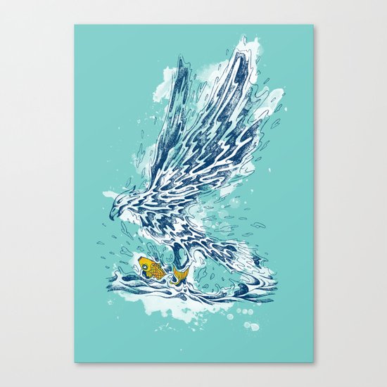 golden catch Canvas Print