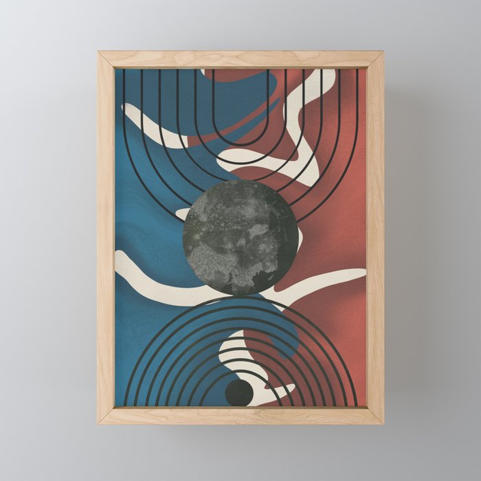 Fabric of the moon Framed Mini Art Print