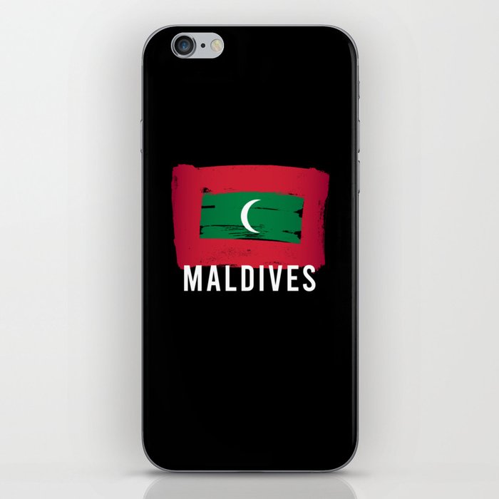 Maldives Flag Maldives Vacation Surfers iPhone Skin