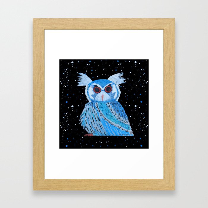Spooky Owl Framed Art Print
